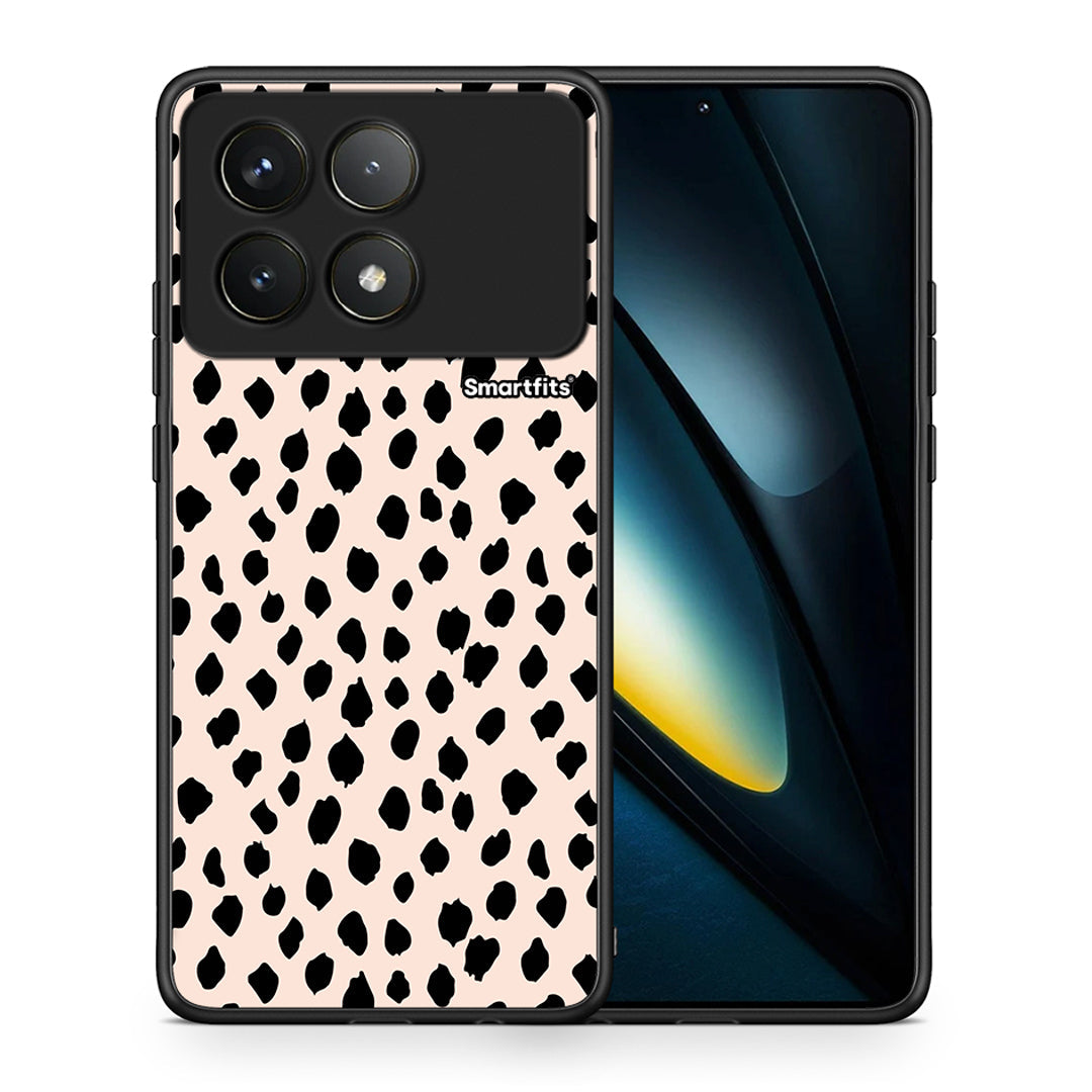 Θήκη Xiaomi Poco F6 Pro 5G New Polka Dots από τη Smartfits με σχέδιο στο πίσω μέρος και μαύρο περίβλημα | Xiaomi Poco F6 Pro 5G New Polka Dots case with colorful back and black bezels