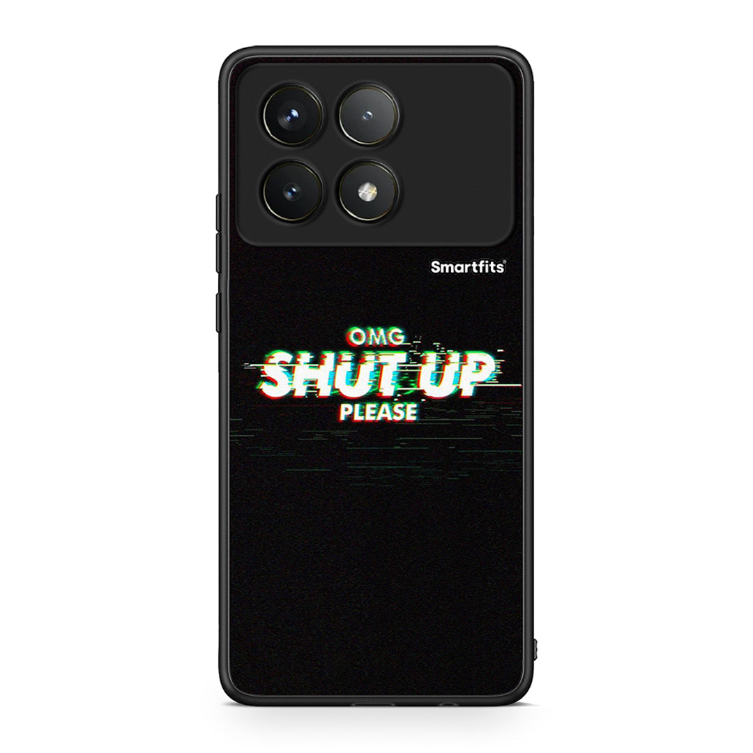 Xiaomi Poco F6 Pro 5G OMG ShutUp θήκη από τη Smartfits με σχέδιο στο πίσω μέρος και μαύρο περίβλημα | Smartphone case with colorful back and black bezels by Smartfits