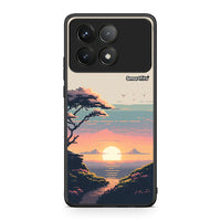 Thumbnail for Xiaomi Poco F6 Pro 5G Pixel Sunset Θήκη από τη Smartfits με σχέδιο στο πίσω μέρος και μαύρο περίβλημα | Smartphone case with colorful back and black bezels by Smartfits