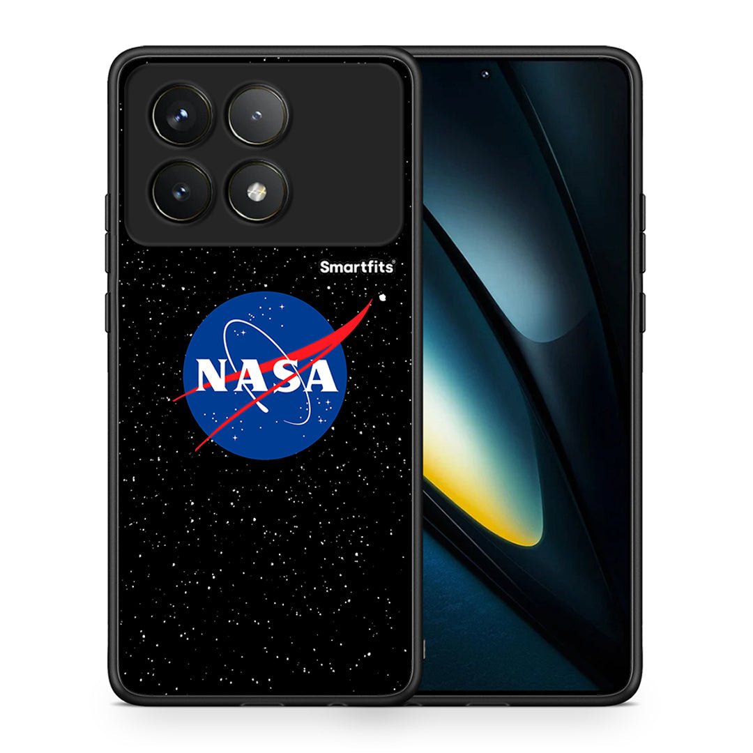 Θήκη Xiaomi Poco F6 Pro 5G NASA PopArt από τη Smartfits με σχέδιο στο πίσω μέρος και μαύρο περίβλημα | Xiaomi Poco F6 Pro 5G NASA PopArt case with colorful back and black bezels