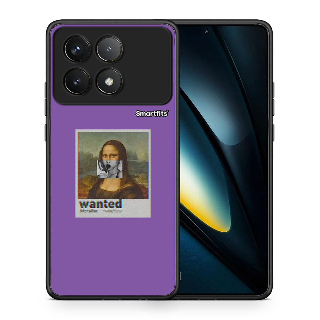 Θήκη Xiaomi Poco F6 Pro 5G Monalisa Popart από τη Smartfits με σχέδιο στο πίσω μέρος και μαύρο περίβλημα | Xiaomi Poco F6 Pro 5G Monalisa Popart case with colorful back and black bezels