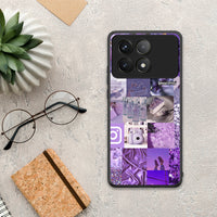 Thumbnail for Purple Aesthetic Collage - Xiaomi Poco F6 Pro 5G θήκη