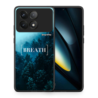 Θήκη Xiaomi Poco F6 Pro 5G Breath Quote από τη Smartfits με σχέδιο στο πίσω μέρος και μαύρο περίβλημα | Xiaomi Poco F6 Pro 5G Breath Quote case with colorful back and black bezels