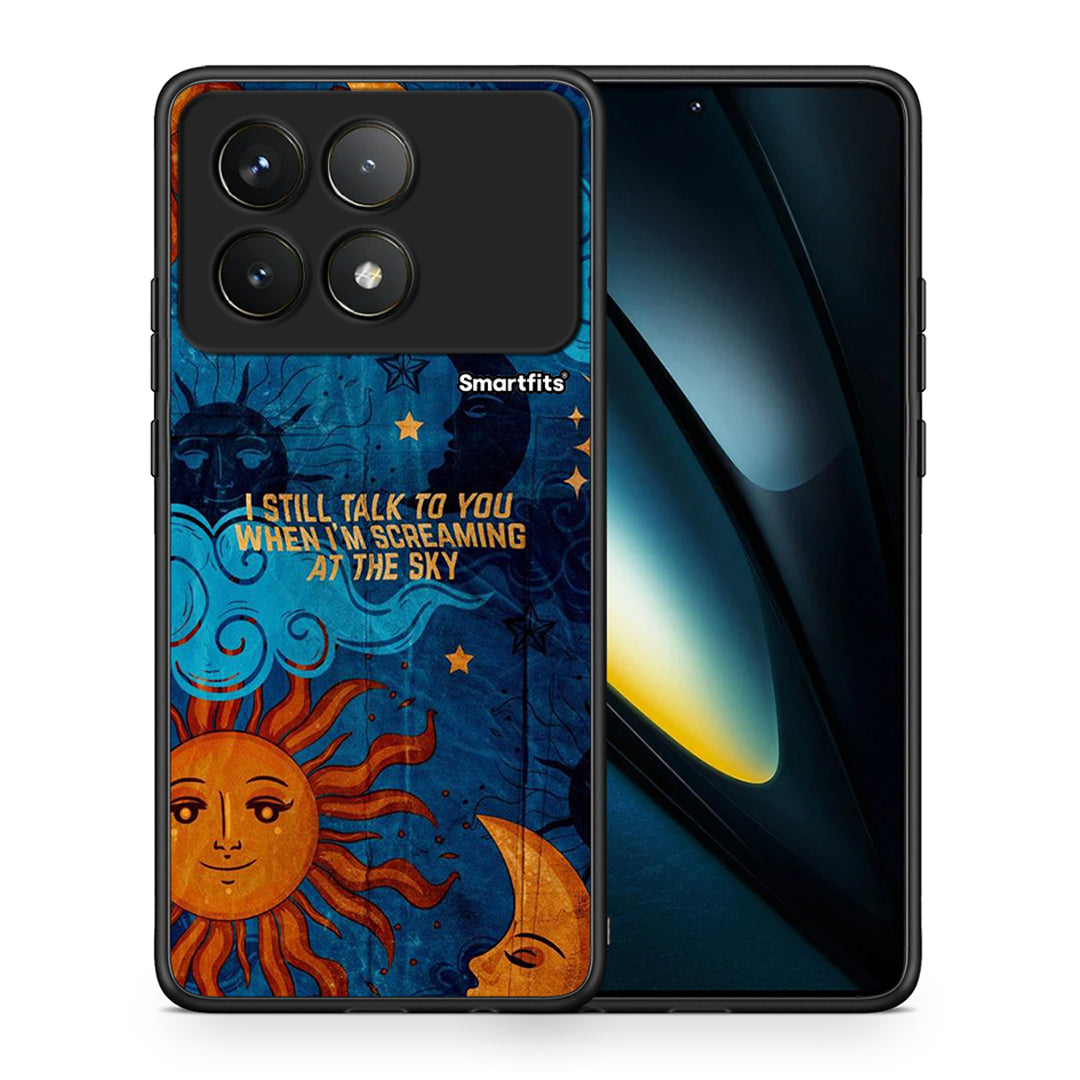 Θήκη Xiaomi Poco F6 Pro 5G Screaming Sky από τη Smartfits με σχέδιο στο πίσω μέρος και μαύρο περίβλημα | Xiaomi Poco F6 Pro 5G Screaming Sky case with colorful back and black bezels