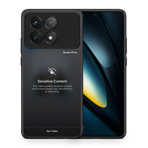 Θήκη Xiaomi Poco F6 Pro 5G Sensitive Content από τη Smartfits με σχέδιο στο πίσω μέρος και μαύρο περίβλημα | Xiaomi Poco F6 Pro 5G Sensitive Content case with colorful back and black bezels