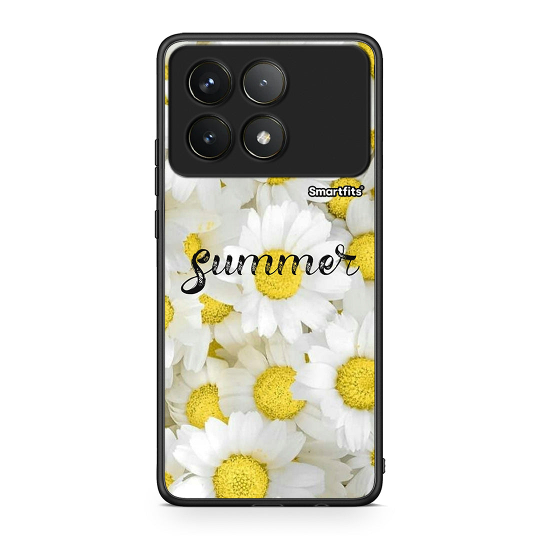 Xiaomi Poco F6 Pro 5G Summer Daisies Θήκη από τη Smartfits με σχέδιο στο πίσω μέρος και μαύρο περίβλημα | Smartphone case with colorful back and black bezels by Smartfits