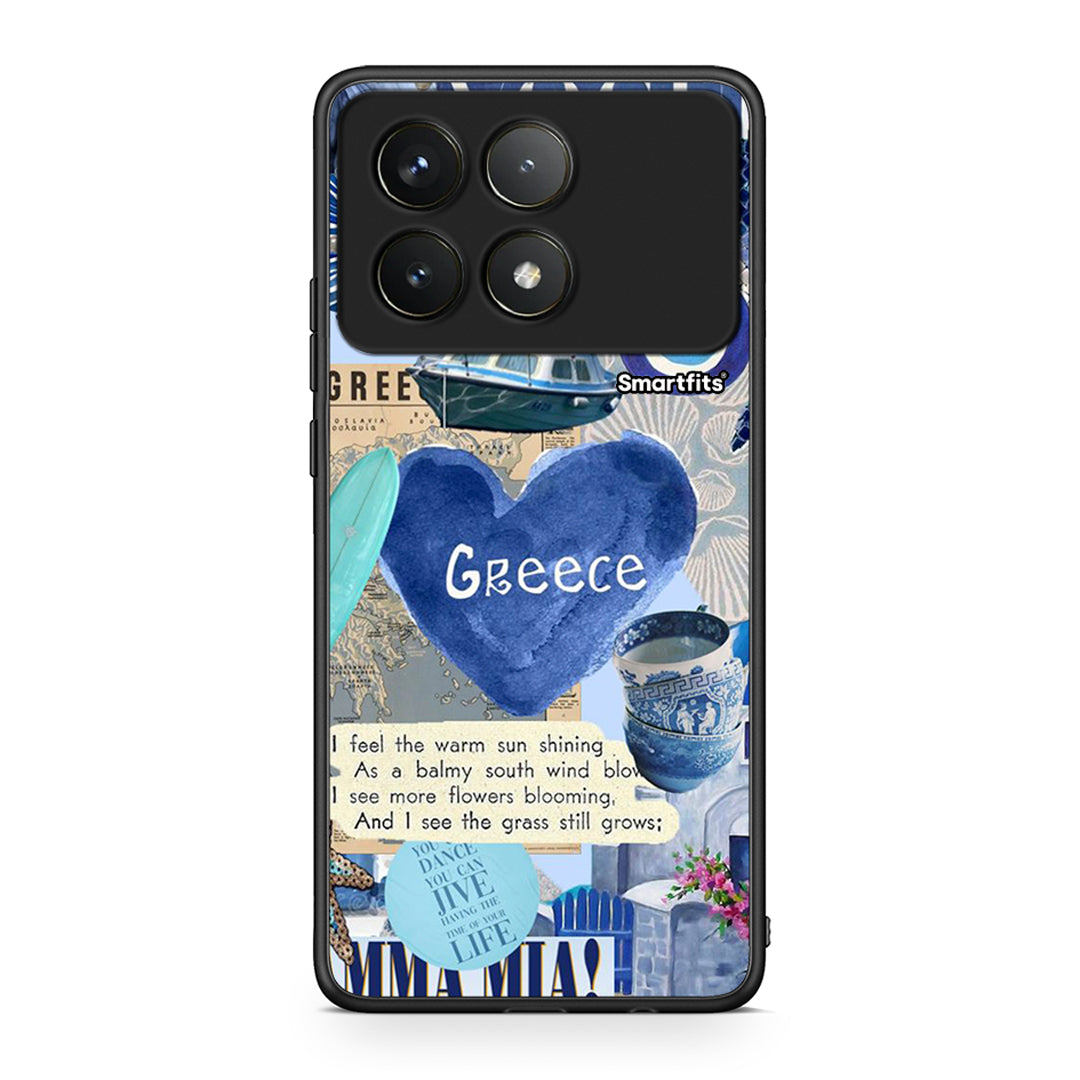 Xiaomi Poco F6 Pro 5G Summer In Greece Θήκη από τη Smartfits με σχέδιο στο πίσω μέρος και μαύρο περίβλημα | Smartphone case with colorful back and black bezels by Smartfits