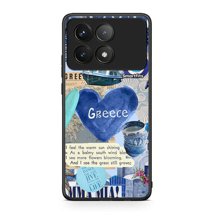 Xiaomi Poco F6 Pro 5G Summer In Greece Θήκη από τη Smartfits με σχέδιο στο πίσω μέρος και μαύρο περίβλημα | Smartphone case with colorful back and black bezels by Smartfits