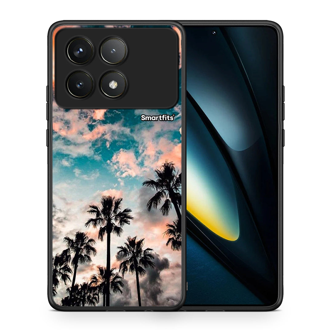 Θήκη Xiaomi Poco F6 Pro 5G Sky Summer από τη Smartfits με σχέδιο στο πίσω μέρος και μαύρο περίβλημα | Xiaomi Poco F6 Pro 5G Sky Summer case with colorful back and black bezels