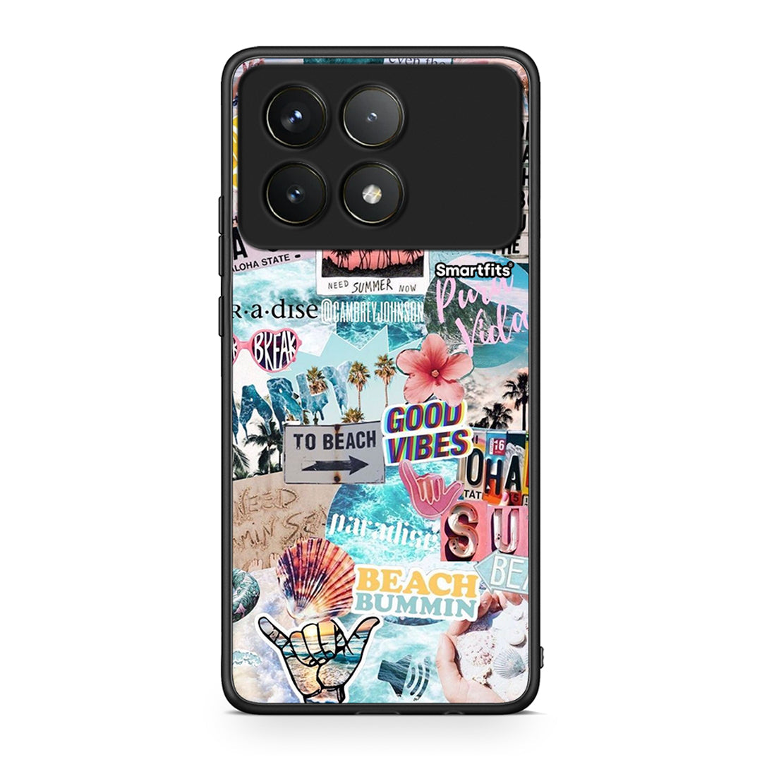 Xiaomi Poco F6 Pro 5G Summer Vibes Θήκη από τη Smartfits με σχέδιο στο πίσω μέρος και μαύρο περίβλημα | Smartphone case with colorful back and black bezels by Smartfits