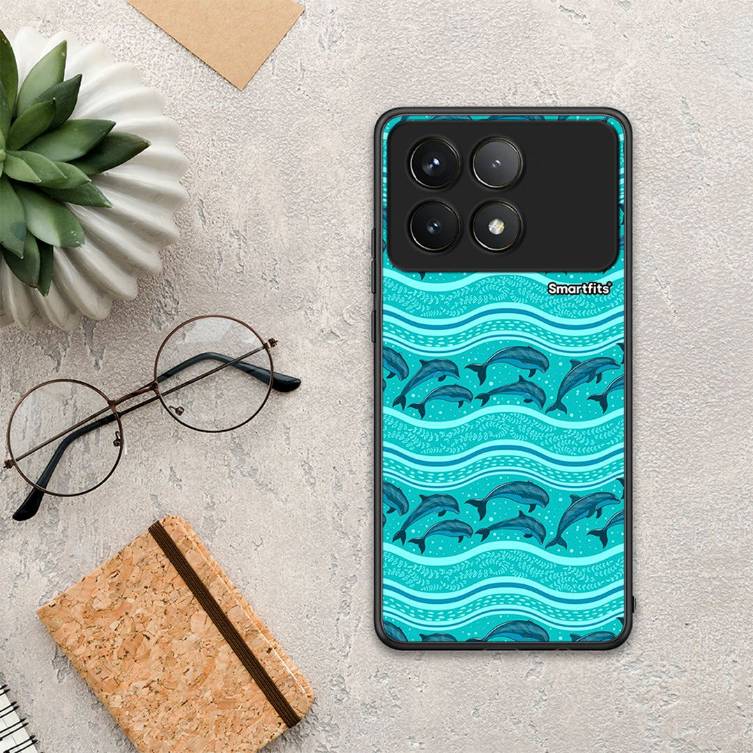 Swimming Dolphins - Xiaomi Poco F6 Pro 5G θήκη