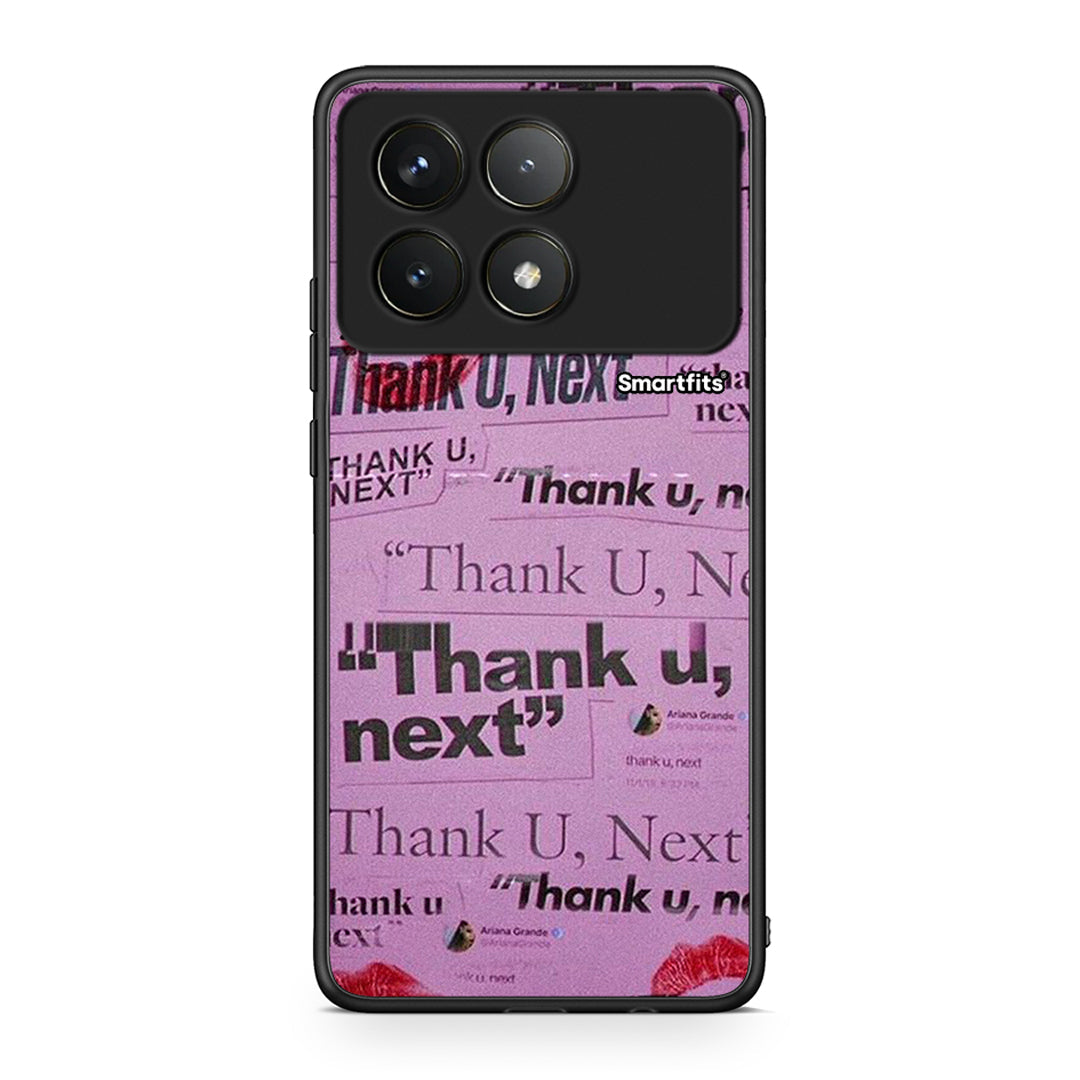 Xiaomi Poco F6 Pro 5G Thank You Next Θήκη Αγίου Βαλεντίνου από τη Smartfits με σχέδιο στο πίσω μέρος και μαύρο περίβλημα | Smartphone case with colorful back and black bezels by Smartfits