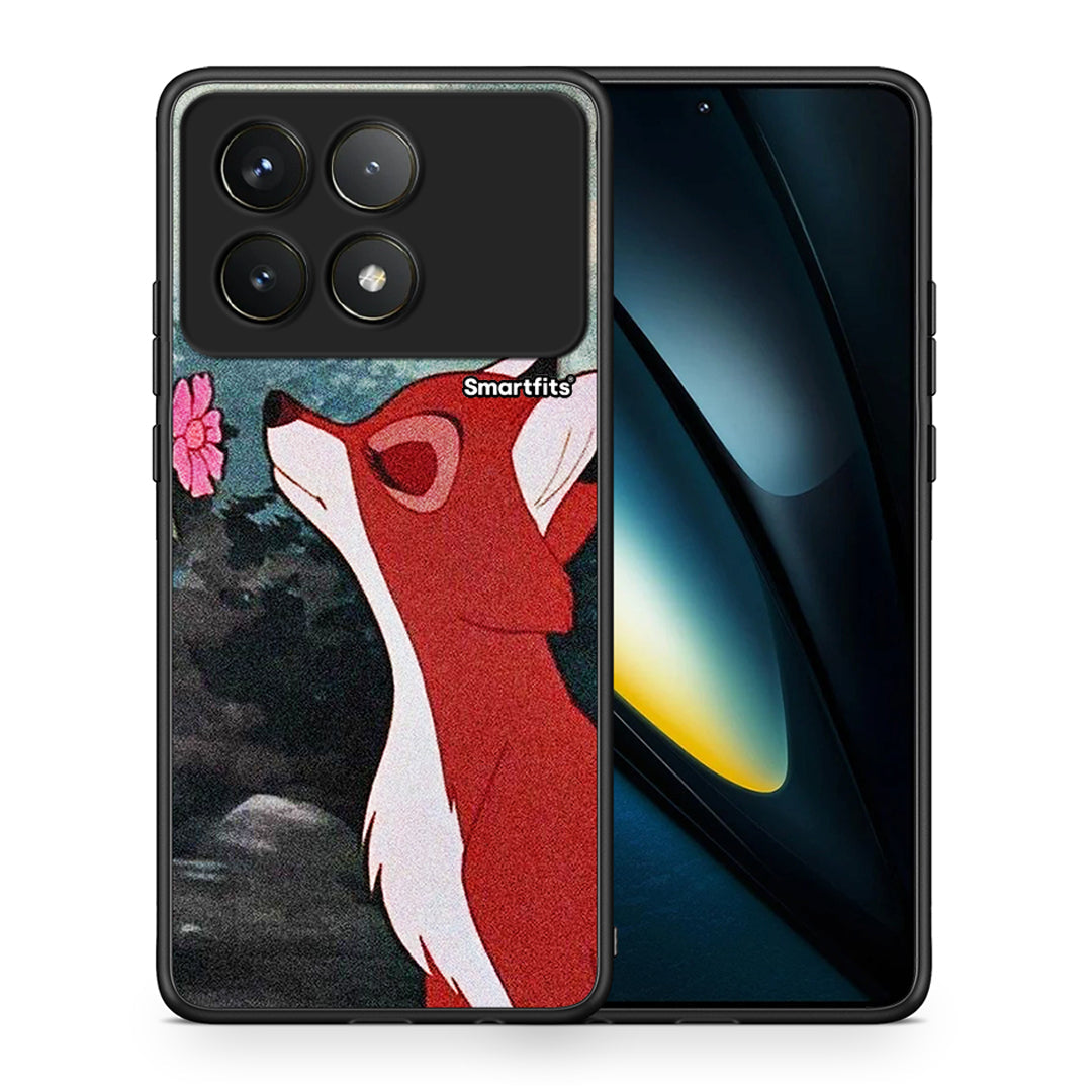 Θήκη Xiaomi Poco F6 Pro 5G Tod And Vixey Love 2 από τη Smartfits με σχέδιο στο πίσω μέρος και μαύρο περίβλημα | Xiaomi Poco F6 Pro 5G Tod And Vixey Love 2 case with colorful back and black bezels