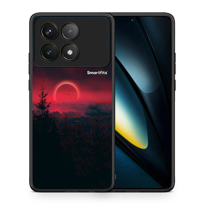 Θήκη Xiaomi Poco F6 Pro 5G Sunset Tropic από τη Smartfits με σχέδιο στο πίσω μέρος και μαύρο περίβλημα | Xiaomi Poco F6 Pro 5G Sunset Tropic case with colorful back and black bezels