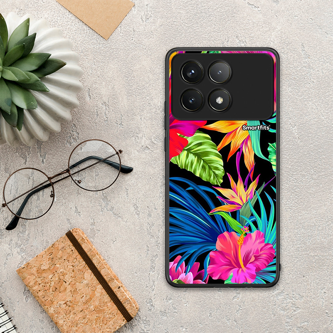 Tropical Flowers - Xiaomi Poco F6 Pro 5G θήκη