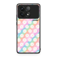 Thumbnail for Xiaomi Poco F6 Pro 5G White Daisies θήκη από τη Smartfits με σχέδιο στο πίσω μέρος και μαύρο περίβλημα | Smartphone case with colorful back and black bezels by Smartfits