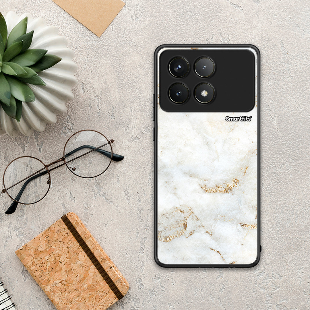 White Gold Marble - Xiaomi Poco F6 Pro 5G θήκη