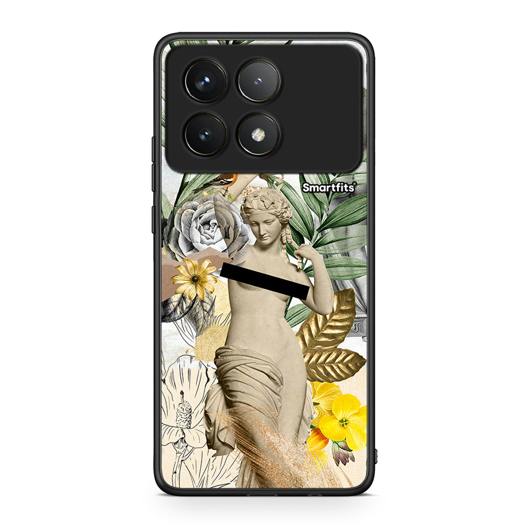 Xiaomi Poco F6 Pro 5G Woman Statue θήκη από τη Smartfits με σχέδιο στο πίσω μέρος και μαύρο περίβλημα | Smartphone case with colorful back and black bezels by Smartfits