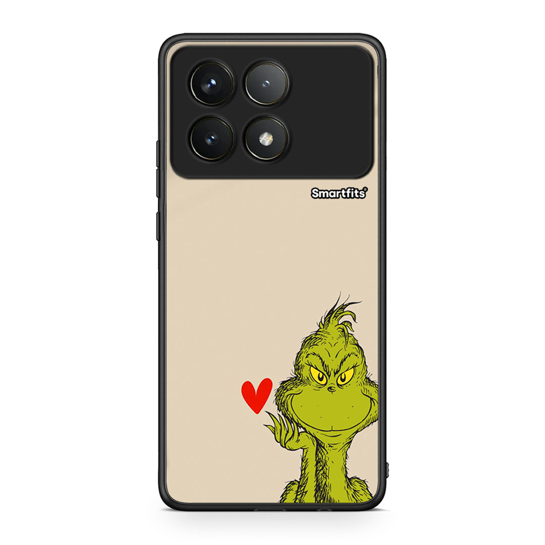 Xiaomi Poco F6 Pro 5G Xmas Grinch θήκη από τη Smartfits με σχέδιο στο πίσω μέρος και μαύρο περίβλημα | Smartphone case with colorful back and black bezels by Smartfits