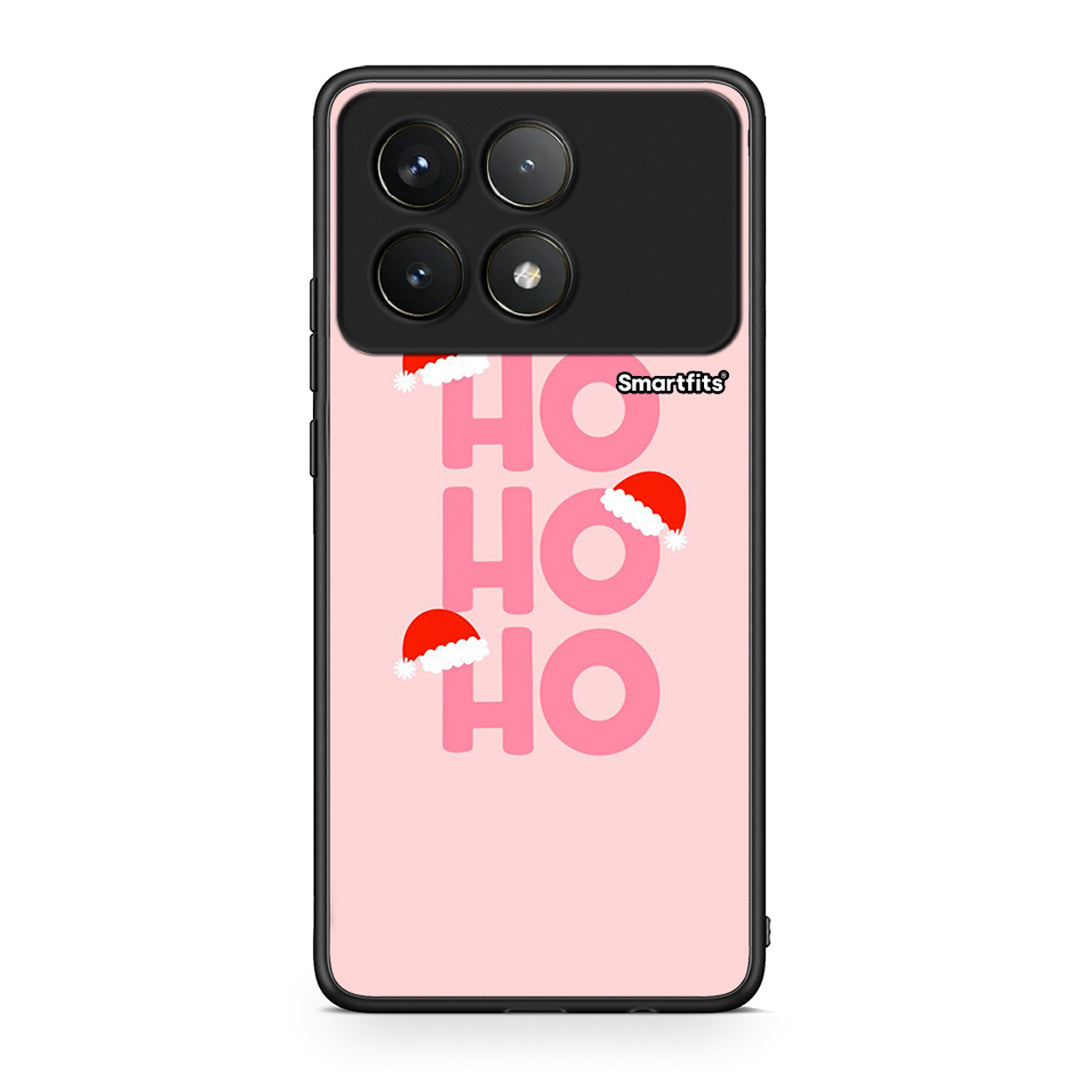 Xiaomi Poco F6 Pro 5G Xmas Ho Ho Ho θήκη από τη Smartfits με σχέδιο στο πίσω μέρος και μαύρο περίβλημα | Smartphone case with colorful back and black bezels by Smartfits