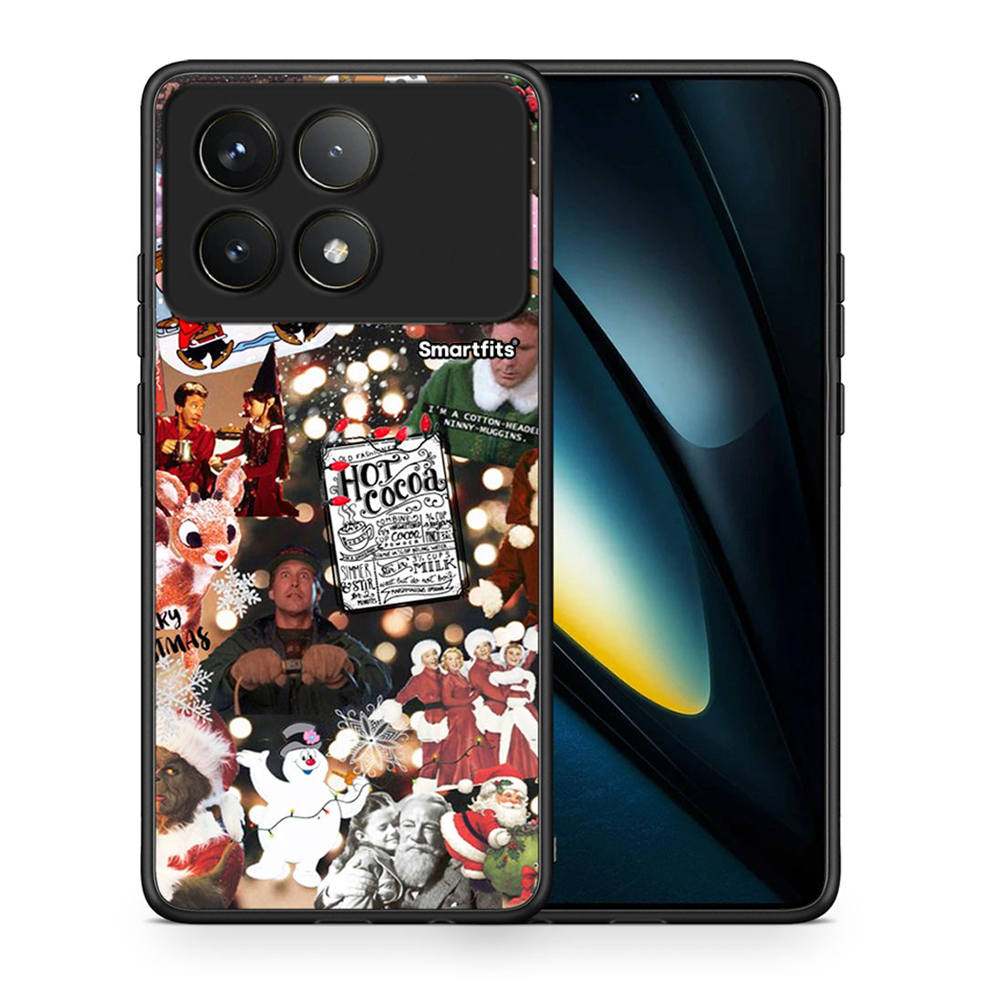 Θήκη Xiaomi Poco F6 Pro 5G Xmas Movies από τη Smartfits με σχέδιο στο πίσω μέρος και μαύρο περίβλημα | Xiaomi Poco F6 Pro 5G Xmas Movies case with colorful back and black bezels