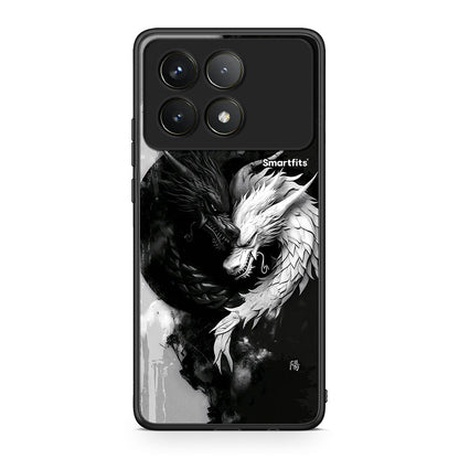 Xiaomi Poco F6 Pro 5G Yin Yang Θήκη από τη Smartfits με σχέδιο στο πίσω μέρος και μαύρο περίβλημα | Smartphone case with colorful back and black bezels by Smartfits