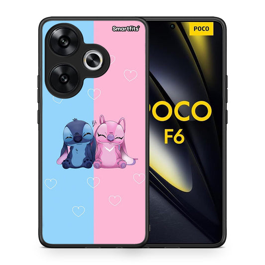 Θήκη Xiaomi Poco F6 Stitch And Angel από τη Smartfits με σχέδιο στο πίσω μέρος και μαύρο περίβλημα | Xiaomi Poco F6 Stitch And Angel case with colorful back and black bezels