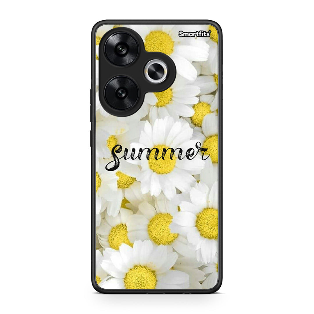 Xiaomi Poco F6 Summer Daisies Θήκη από τη Smartfits με σχέδιο στο πίσω μέρος και μαύρο περίβλημα | Smartphone case with colorful back and black bezels by Smartfits