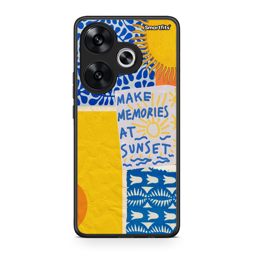 Xiaomi Poco F6 Sunset Memories Θήκη από τη Smartfits με σχέδιο στο πίσω μέρος και μαύρο περίβλημα | Smartphone case with colorful back and black bezels by Smartfits