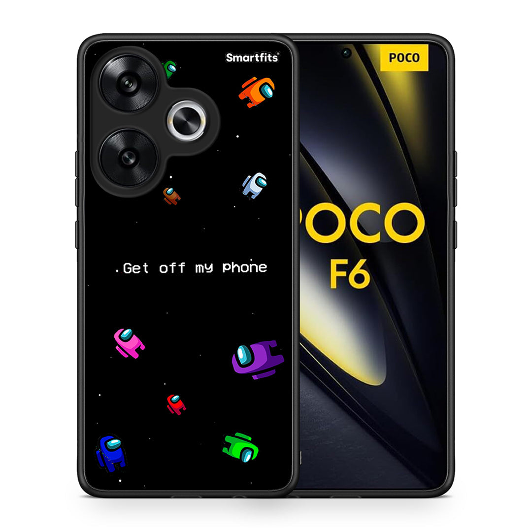 Θήκη Xiaomi Poco F6 AFK Text από τη Smartfits με σχέδιο στο πίσω μέρος και μαύρο περίβλημα | Xiaomi Poco F6 AFK Text case with colorful back and black bezels