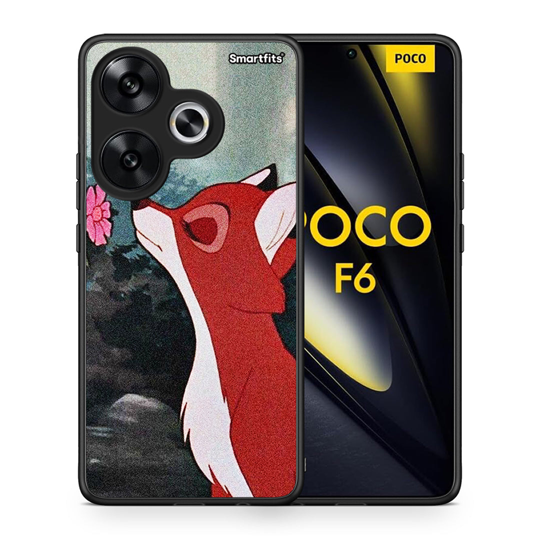 Θήκη Xiaomi Poco F6 Tod And Vixey Love 2 από τη Smartfits με σχέδιο στο πίσω μέρος και μαύρο περίβλημα | Xiaomi Poco F6 Tod And Vixey Love 2 case with colorful back and black bezels