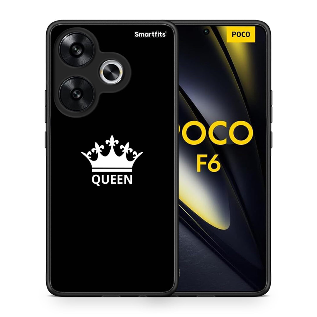 Θήκη Xiaomi Poco F6 Queen Valentine από τη Smartfits με σχέδιο στο πίσω μέρος και μαύρο περίβλημα | Xiaomi Poco F6 Queen Valentine case with colorful back and black bezels