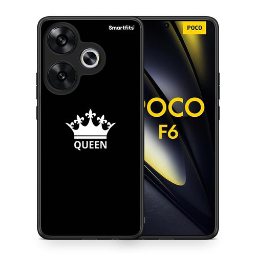 Θήκη Xiaomi Poco F6 Queen Valentine από τη Smartfits με σχέδιο στο πίσω μέρος και μαύρο περίβλημα | Xiaomi Poco F6 Queen Valentine case with colorful back and black bezels