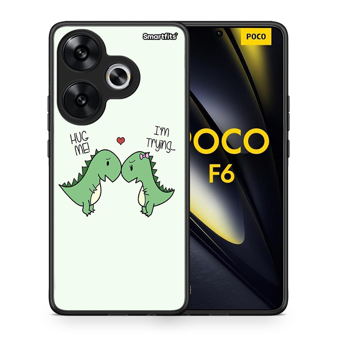 Θήκη Xiaomi Poco F6 Rex Valentine από τη Smartfits με σχέδιο στο πίσω μέρος και μαύρο περίβλημα | Xiaomi Poco F6 Rex Valentine case with colorful back and black bezels