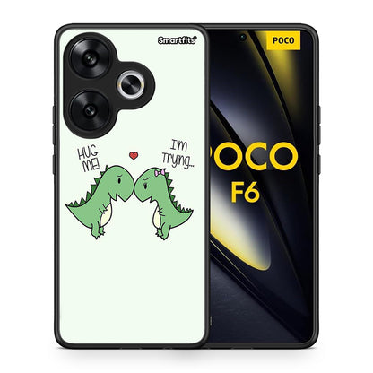 Θήκη Xiaomi Poco F6 Rex Valentine από τη Smartfits με σχέδιο στο πίσω μέρος και μαύρο περίβλημα | Xiaomi Poco F6 Rex Valentine case with colorful back and black bezels