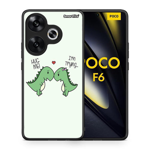 Θήκη Xiaomi Poco F6 Rex Valentine από τη Smartfits με σχέδιο στο πίσω μέρος και μαύρο περίβλημα | Xiaomi Poco F6 Rex Valentine case with colorful back and black bezels