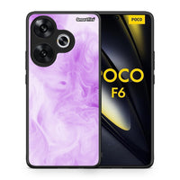 Thumbnail for Θήκη Xiaomi Poco F6 Lavender Watercolor από τη Smartfits με σχέδιο στο πίσω μέρος και μαύρο περίβλημα | Xiaomi Poco F6 Lavender Watercolor case with colorful back and black bezels