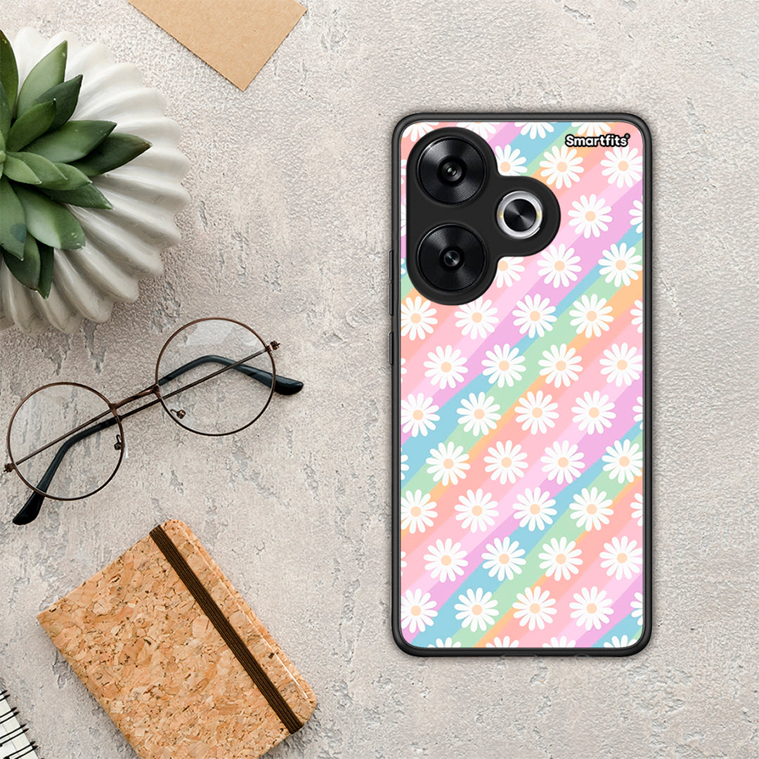 White Daisies - Xiaomi Poco F6 θήκη