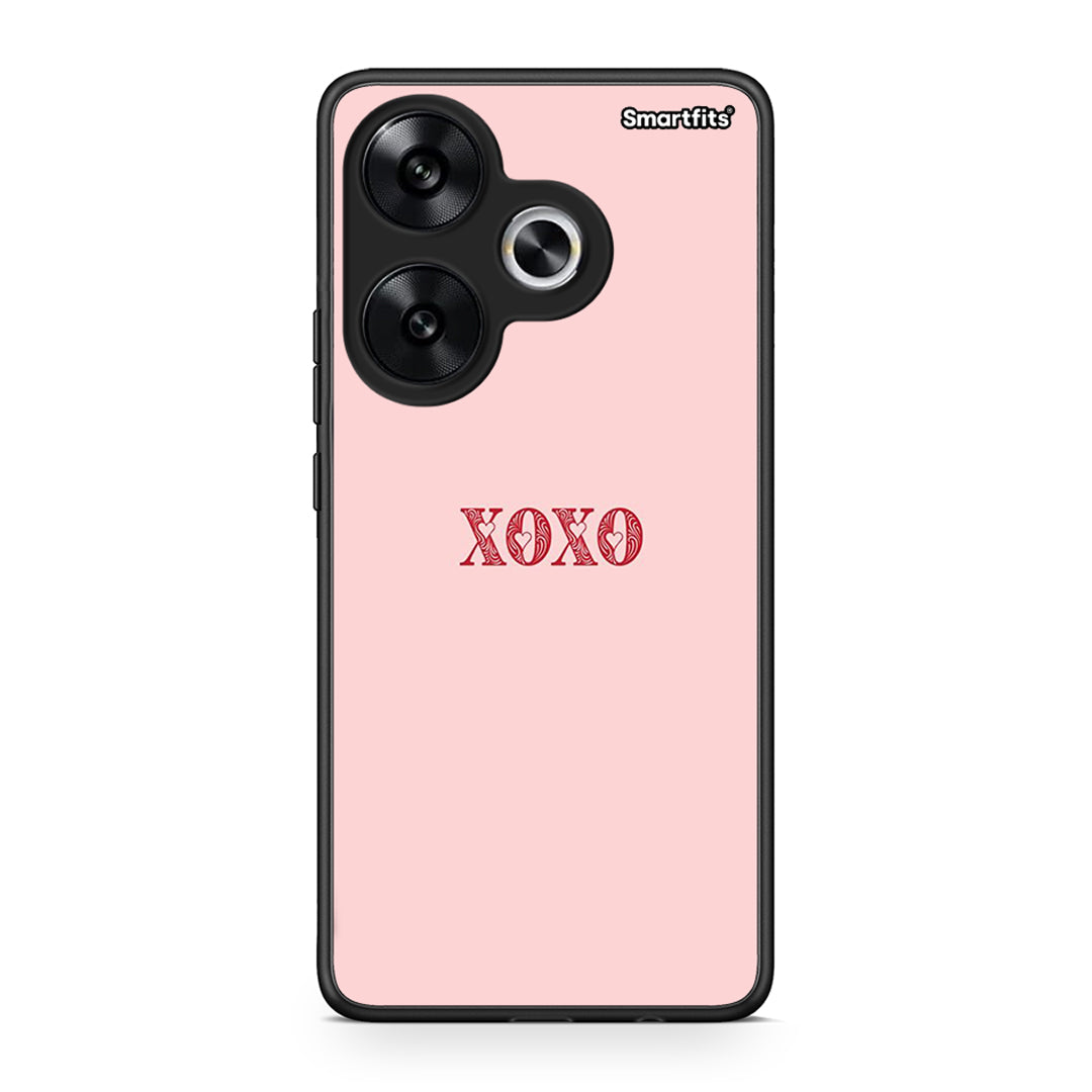 Xiaomi Poco F6 XOXO Love θήκη από τη Smartfits με σχέδιο στο πίσω μέρος και μαύρο περίβλημα | Smartphone case with colorful back and black bezels by Smartfits