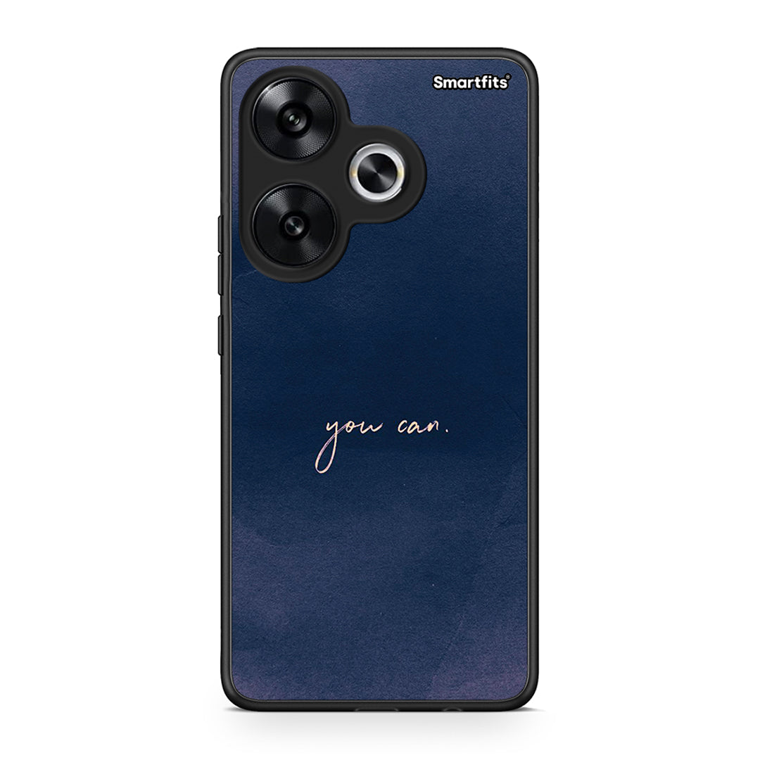 Xiaomi Poco F6 You Can θήκη από τη Smartfits με σχέδιο στο πίσω μέρος και μαύρο περίβλημα | Smartphone case with colorful back and black bezels by Smartfits