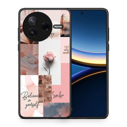 Θήκη Xiaomi Poco F7 Pro Aesthetic Collage από τη Smartfits με σχέδιο στο πίσω μέρος και μαύρο περίβλημα | Xiaomi Poco F7 Pro Aesthetic Collage case with colorful back and black bezels