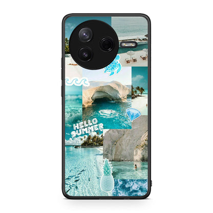 Xiaomi Poco F7 Pro Aesthetic Summer Θήκη από τη Smartfits με σχέδιο στο πίσω μέρος και μαύρο περίβλημα | Smartphone case with colorful back and black bezels by Smartfits