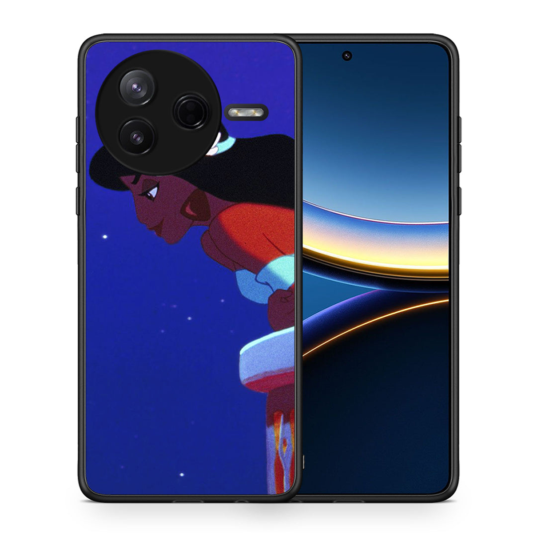Θήκη Xiaomi Poco F7 Pro Alladin And Jasmine Love 2 από τη Smartfits με σχέδιο στο πίσω μέρος και μαύρο περίβλημα | Xiaomi Poco F7 Pro Alladin And Jasmine Love 2 case with colorful back and black bezels