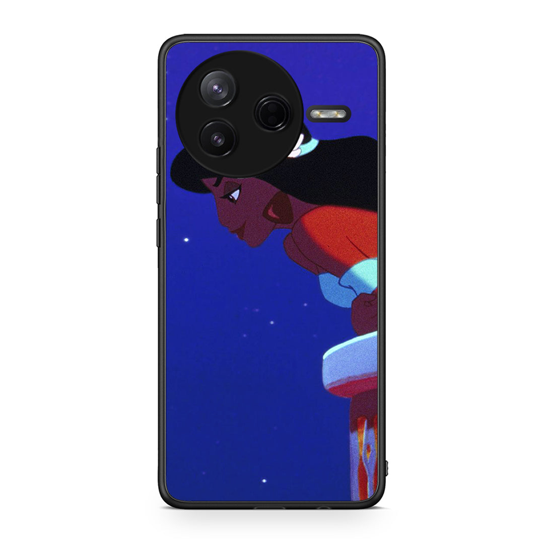 Xiaomi Poco F7 Pro Alladin And Jasmine Love 2 θήκη από τη Smartfits με σχέδιο στο πίσω μέρος και μαύρο περίβλημα | Smartphone case with colorful back and black bezels by Smartfits