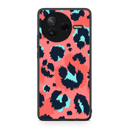 22 - Xiaomi Poco F7 Pro Pink Leopard Animal case, cover, bumper