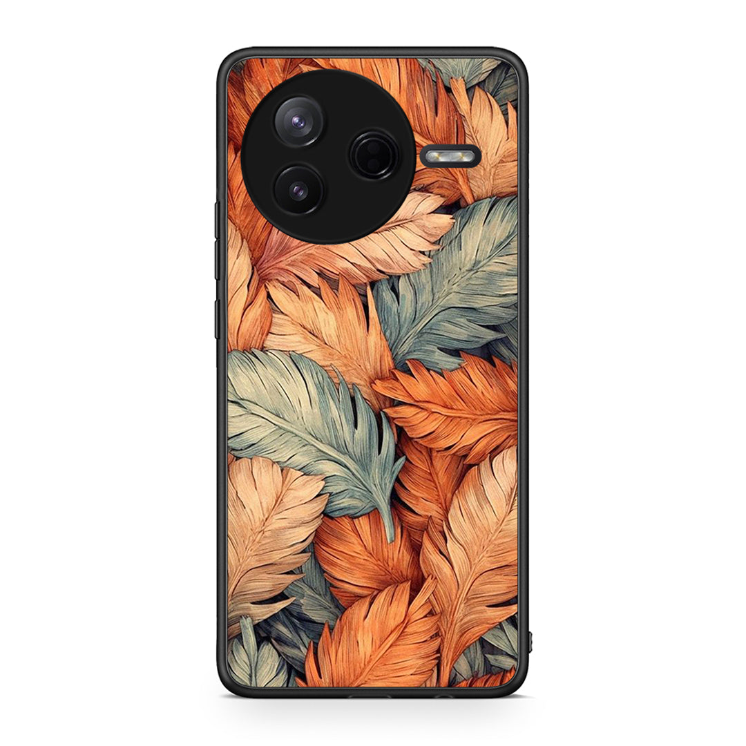 Xiaomi Poco F7 Pro Autumn Leaves Θήκη από τη Smartfits με σχέδιο στο πίσω μέρος και μαύρο περίβλημα | Smartphone case with colorful back and black bezels by Smartfits