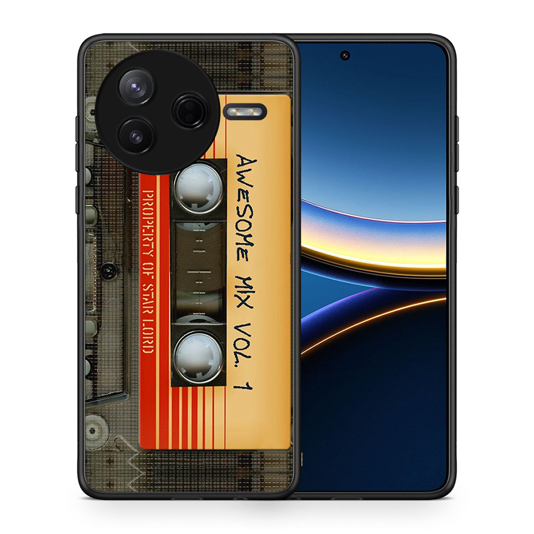 Θήκη Xiaomi Poco F7 Pro Awesome Mix από τη Smartfits με σχέδιο στο πίσω μέρος και μαύρο περίβλημα | Xiaomi Poco F7 Pro Awesome Mix case with colorful back and black bezels