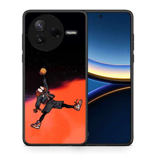 Θήκη Xiaomi Poco F7 Pro Basketball Hero από τη Smartfits με σχέδιο στο πίσω μέρος και μαύρο περίβλημα | Xiaomi Poco F7 Pro Basketball Hero case with colorful back and black bezels