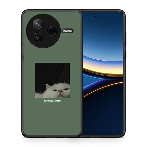 Θήκη Xiaomi Poco F7 Pro Bitch Surprise από τη Smartfits με σχέδιο στο πίσω μέρος και μαύρο περίβλημα | Xiaomi Poco F7 Pro Bitch Surprise case with colorful back and black bezels