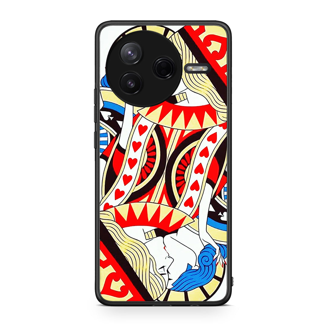 Xiaomi Poco F7 Pro Card Love θήκη από τη Smartfits με σχέδιο στο πίσω μέρος και μαύρο περίβλημα | Smartphone case with colorful back and black bezels by Smartfits